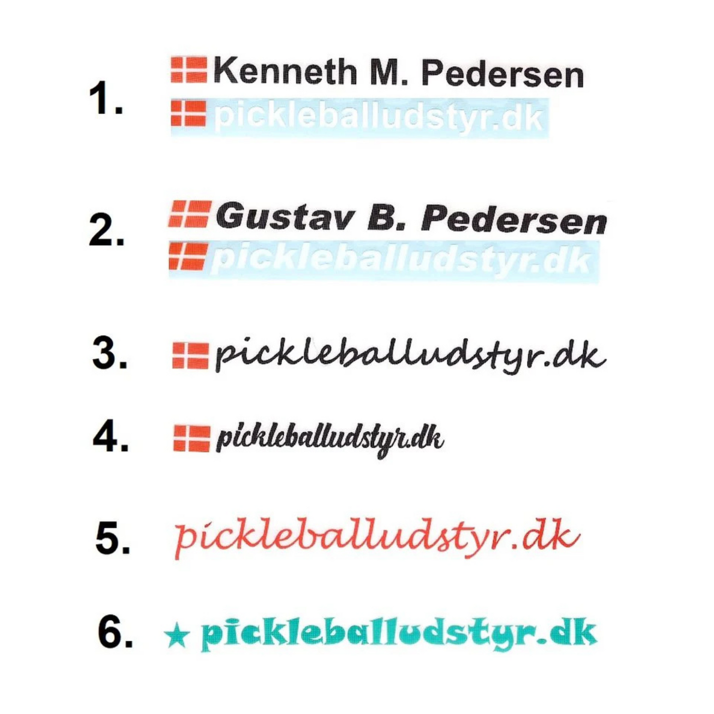 Navnemærker - 2 stk.