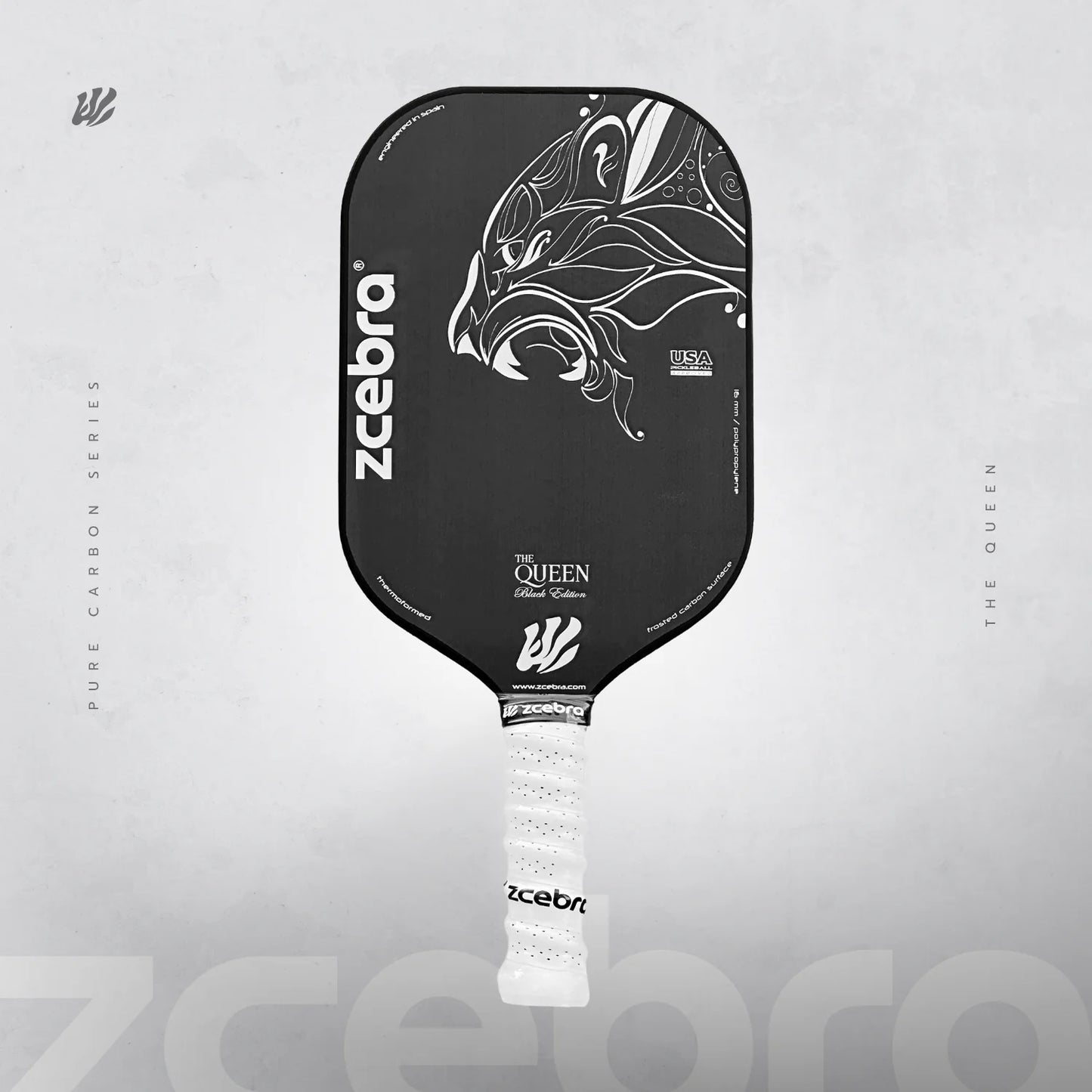 Zcebra The Queen pickleballbat sort - Incl. neopren cover