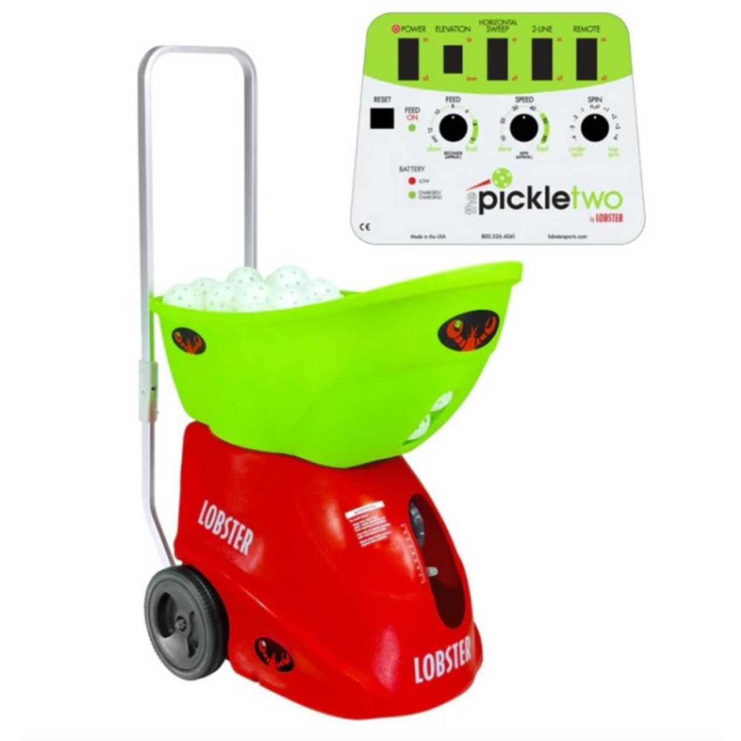 Lobster Pickleball Boldmaskine The Pickle Two+ Fjernbetjening