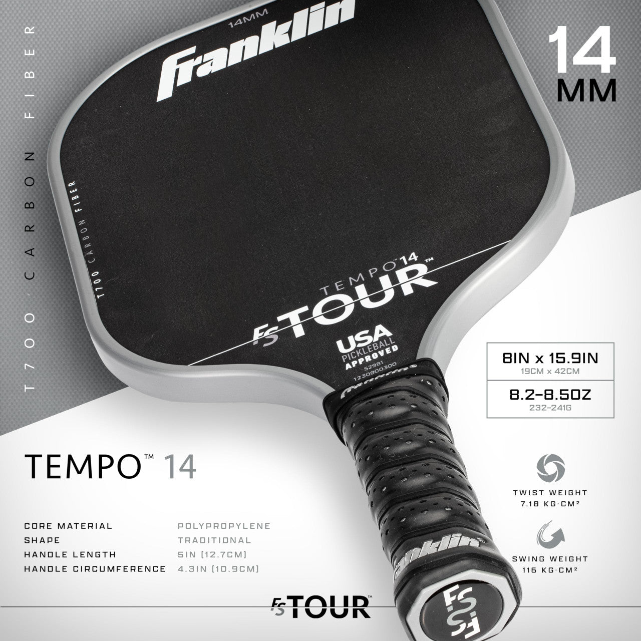 Franklin FS Tour Tempo 14mm - Grey