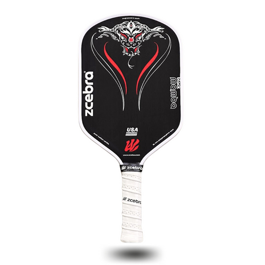 Zcebra Black Mamba black/red pickleballbat - Incl. cover