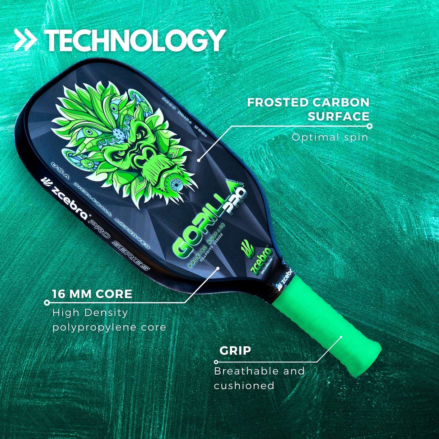 Zcebra Gorilla PRO - Green - Incl. neopren cover