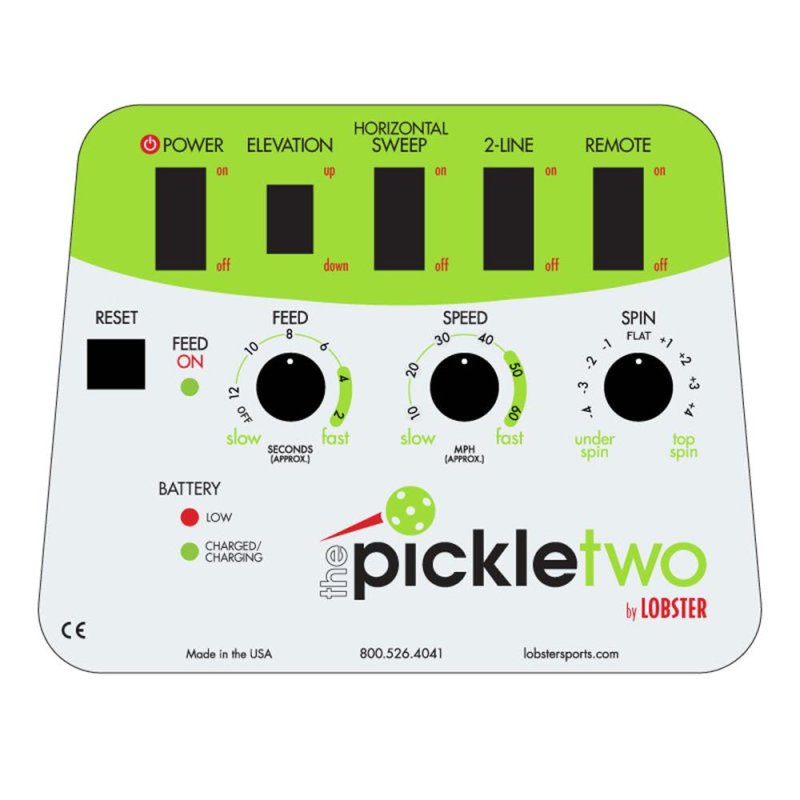 Lobster Pickleball Boldmaskine The Pickle Two+ Fjernbetjening