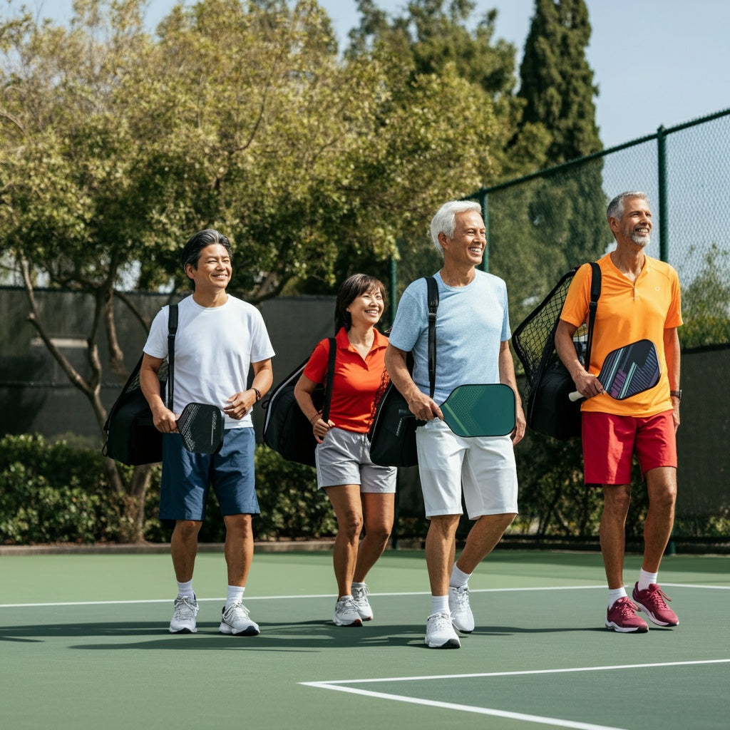 Pickleballsæt til 4 personer inkl. net