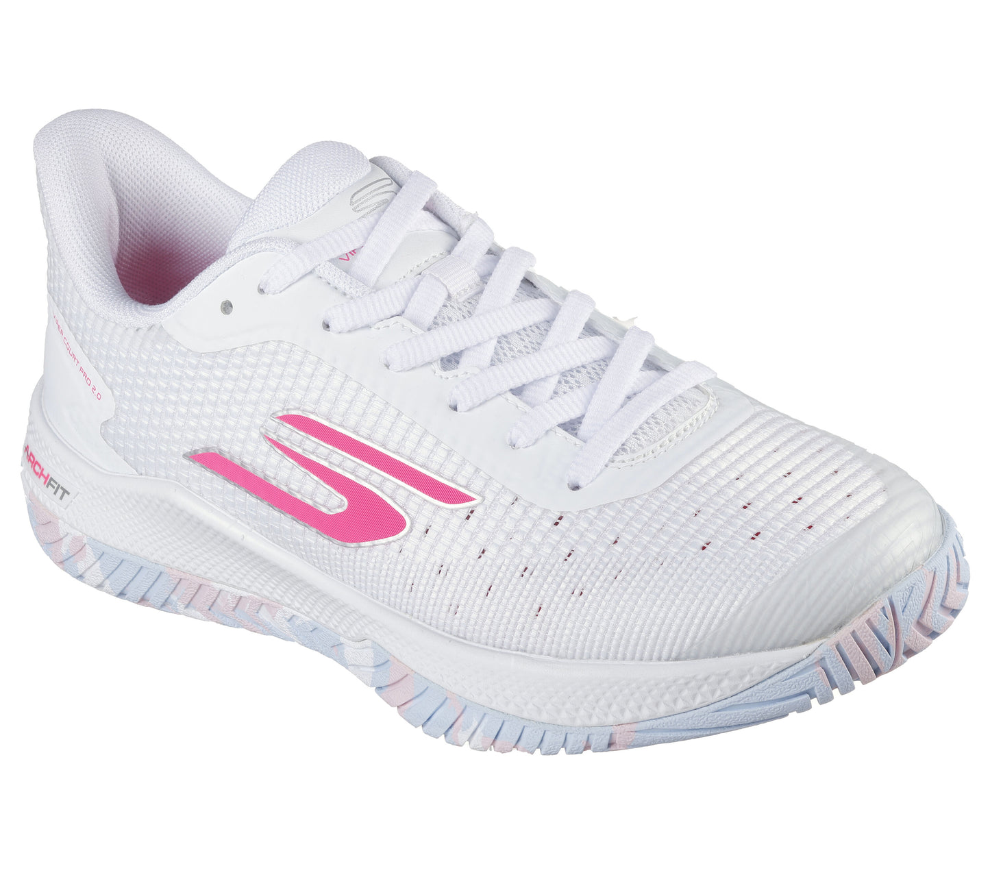 Skechers Viper Court Pro Sneakers 'White Pink` - Damesko