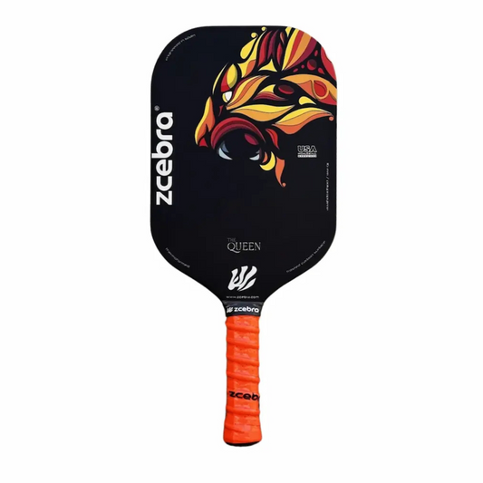 Zcebra The Queen pickleballbat sort/orange - Incl. neopren cover